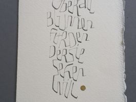 Kalligrafiekarte zum Geburtstag