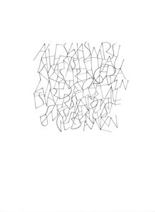 freie Kalligrafie Serie "gedanken"